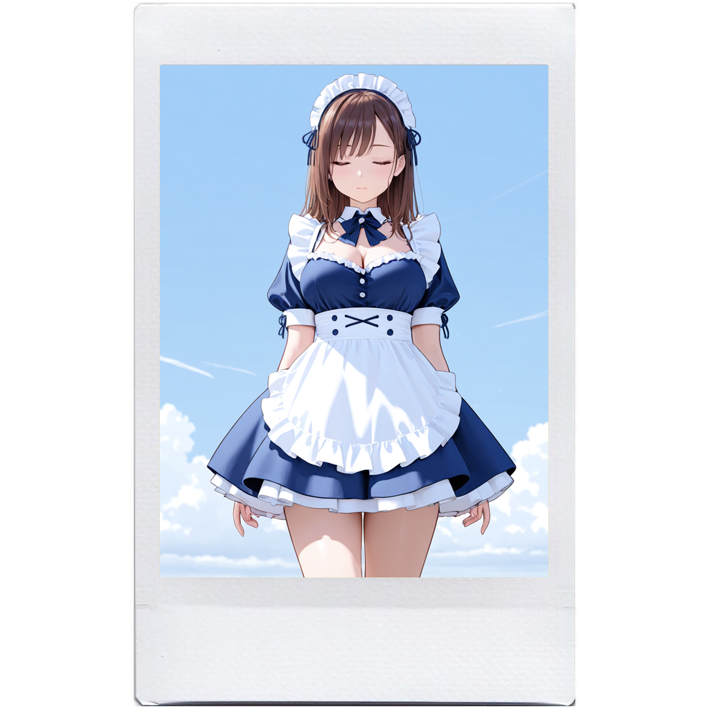 Free Blue Maid Cafe Dress